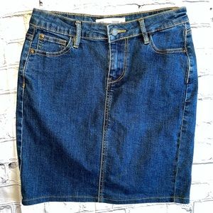 Fox Jean Skirt Denim Womens 34 Excellent Condition